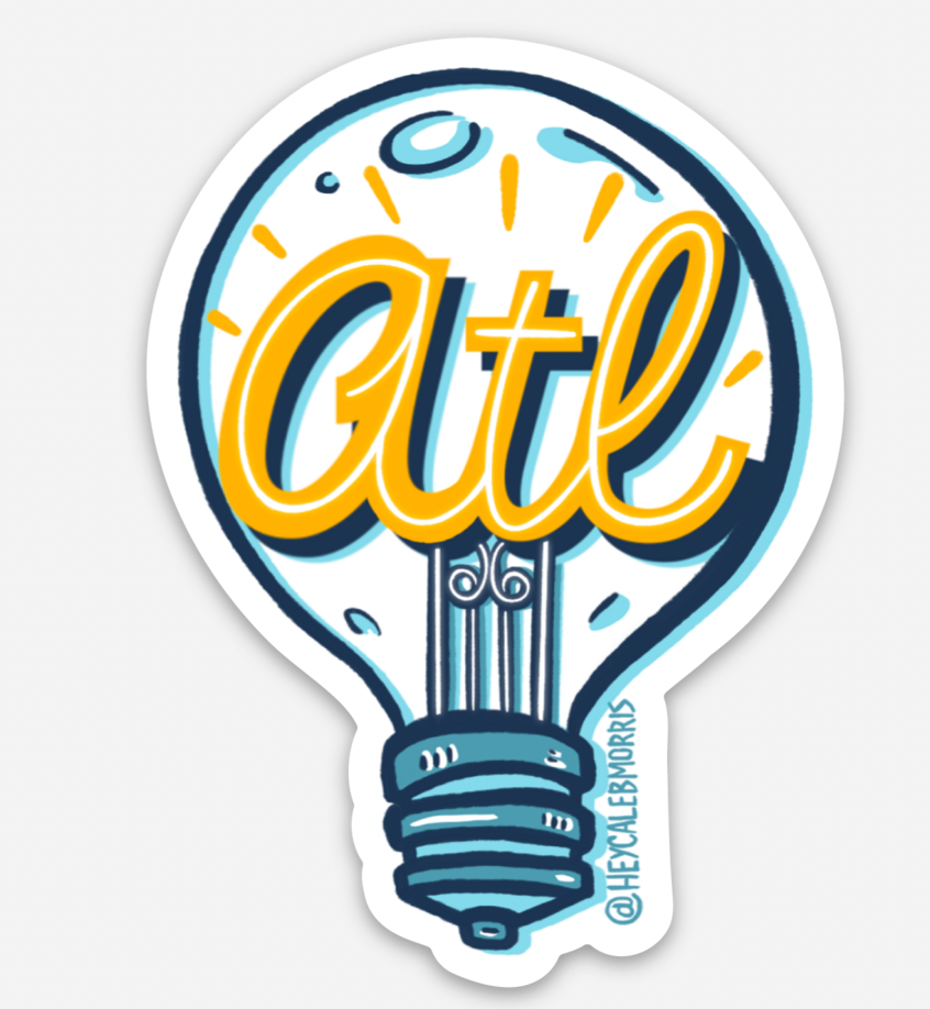 Atlanta Lightbulb Sticker