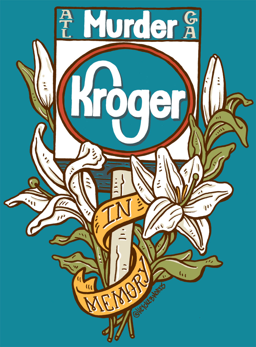 Atlanta Murder Kroger Sticker